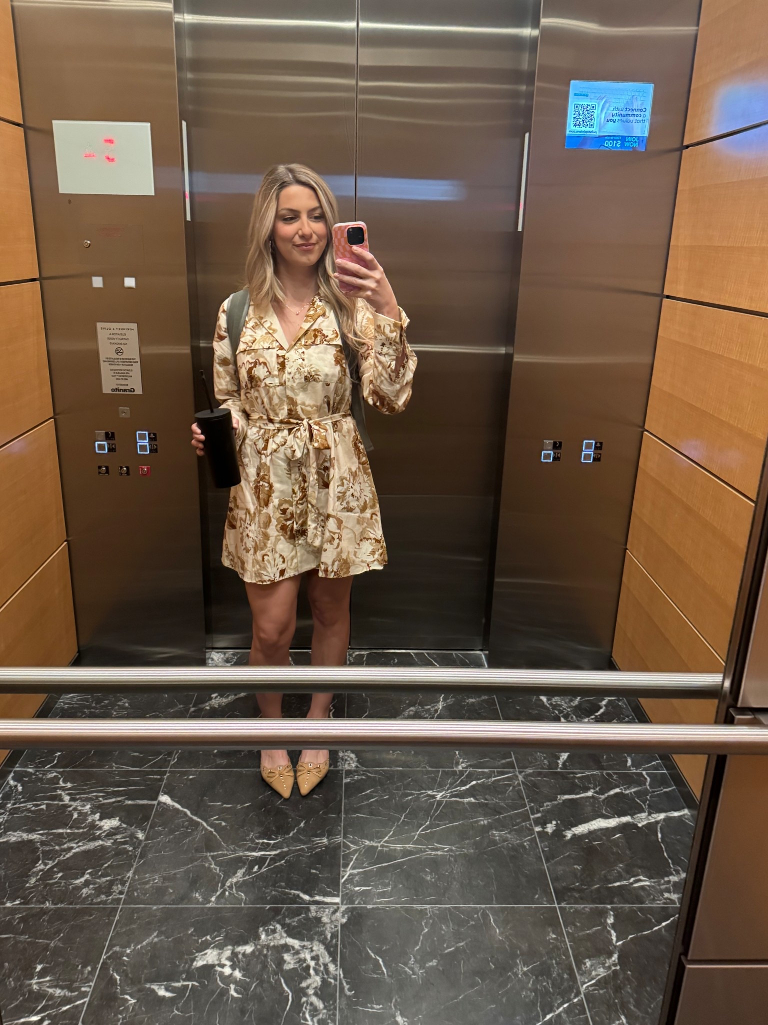 Work OOTD #springdress #shirtdress #workdress