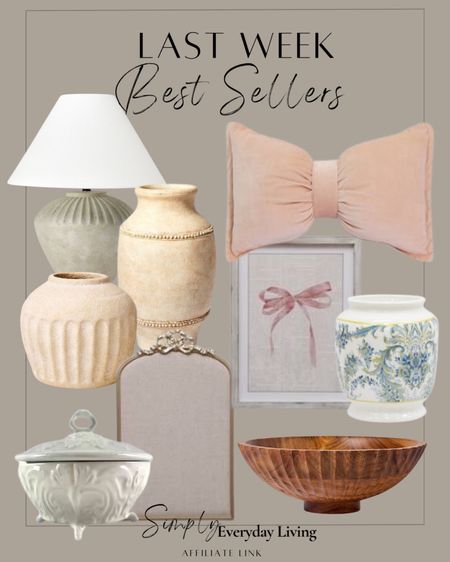 Last week best sellers 

#LTKHome