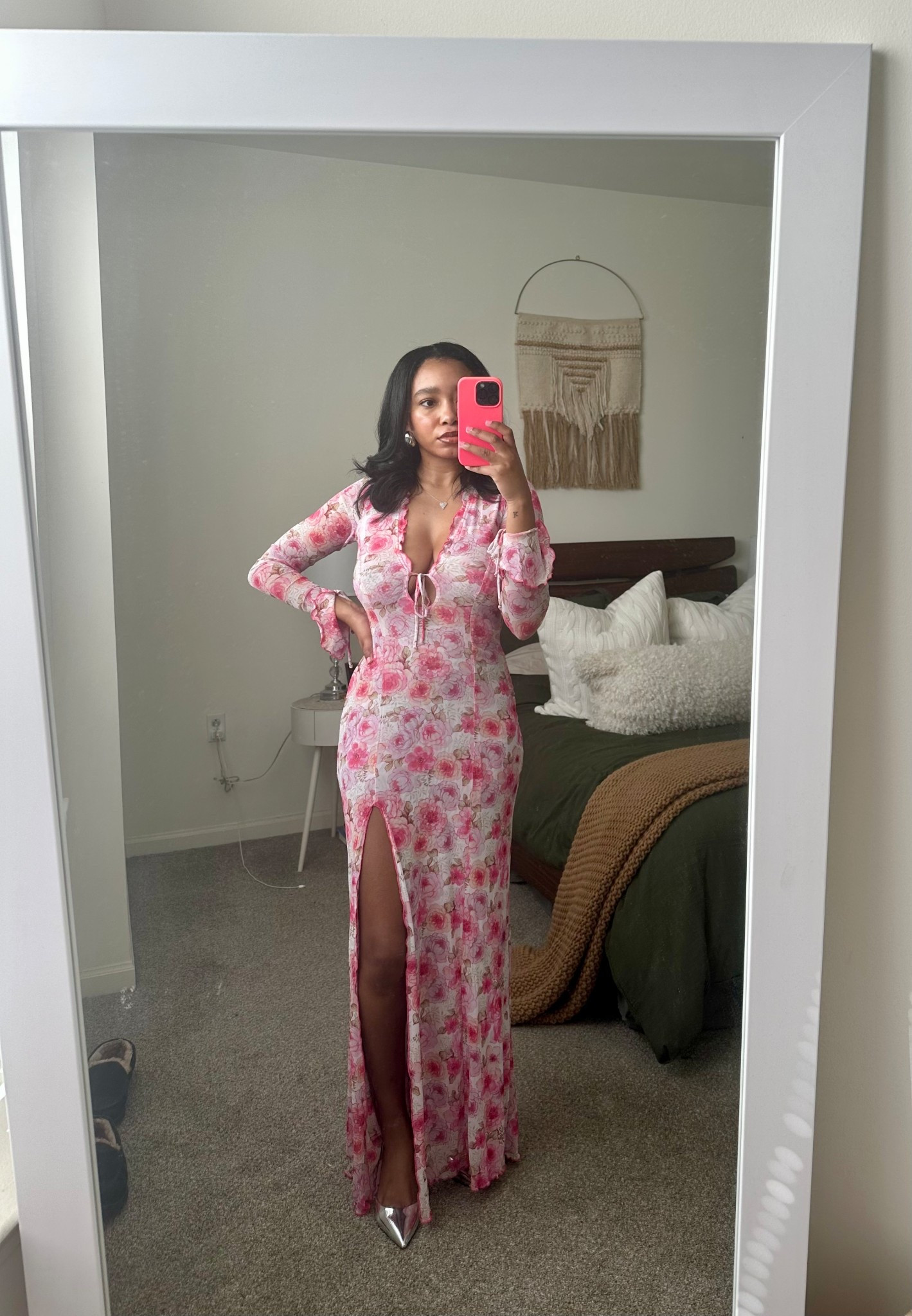 wearing size small in dress. Fits tts and has a lot of stretch!

#LTKSeasonal #LTKStyleTip