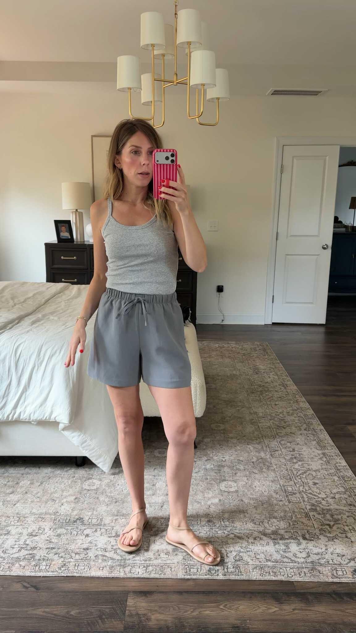 Same shorts in grey (S) and cute tank (S)!
