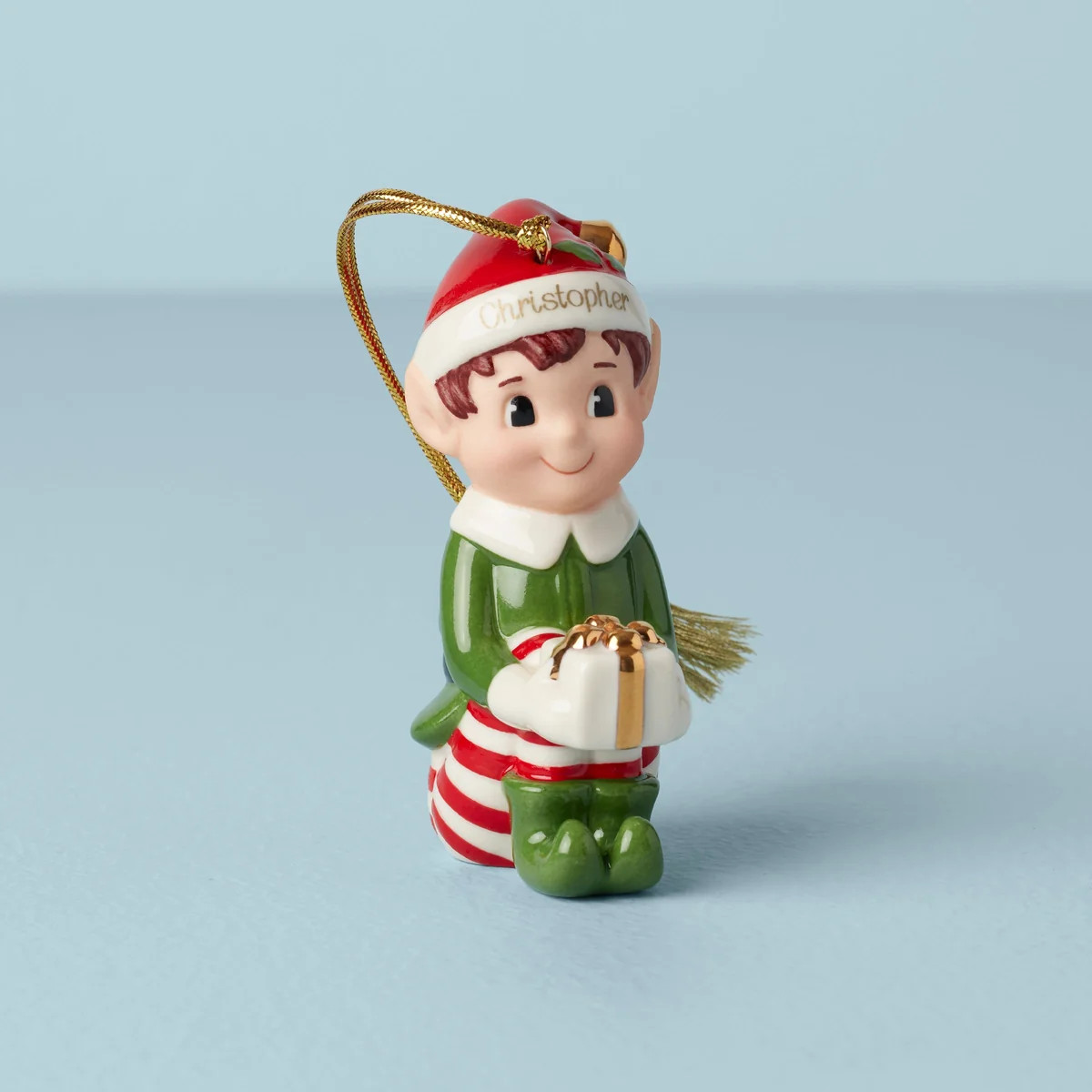 Personalized Christmas Elf Ornament | Lenox