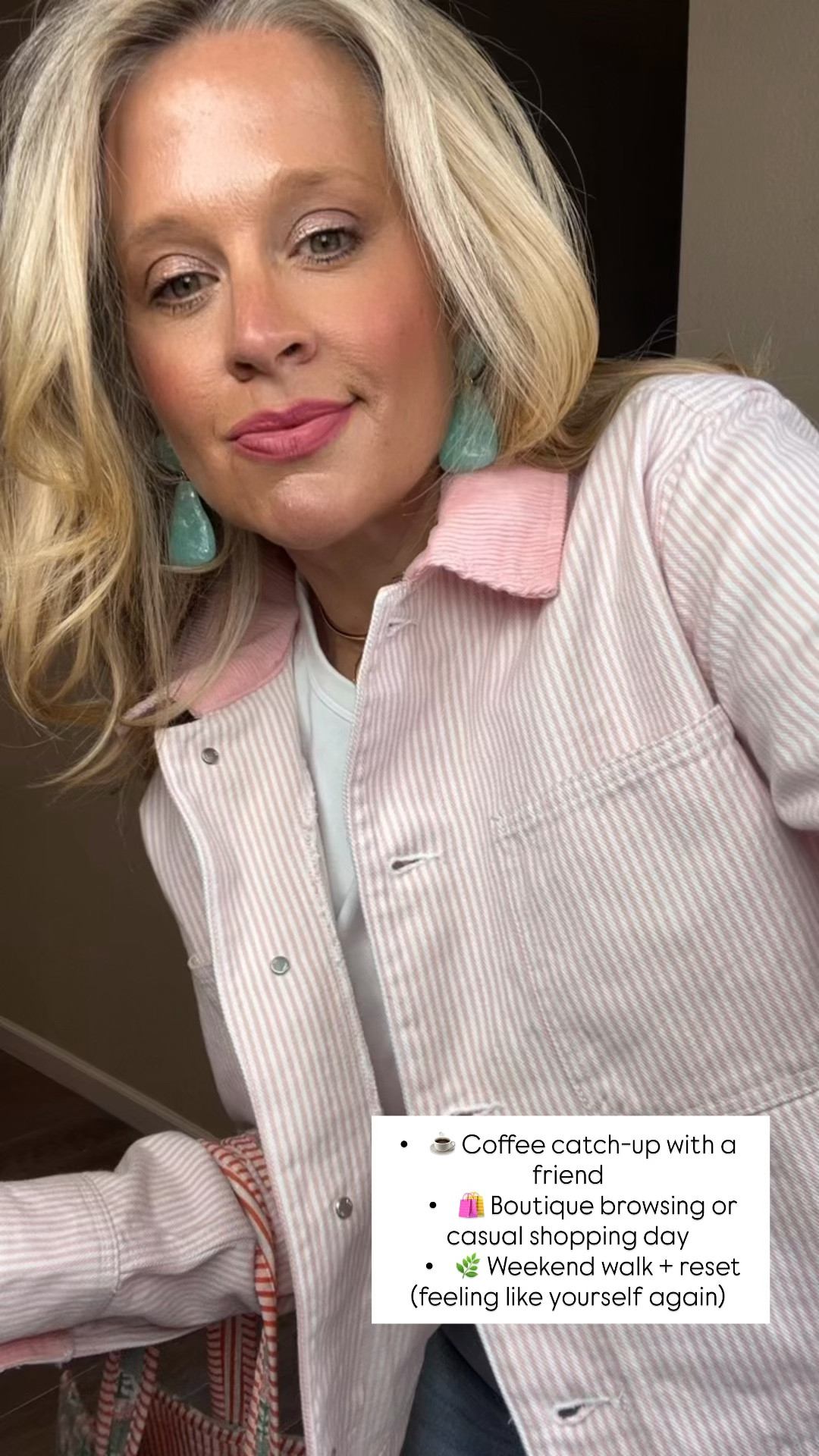  ✨Tap the bell, save and ❤️ for over 40 fashion, midlife style, midsize fashion and luxury looks for less. 
⬇️Sizing information:
Large jacket (size up if in between sizes.)
Jeans 12 tts

This is one of those outfits that just works for midlife…
nothing tight, nothing fussy, just pieces that skim and give you shape without trying too hard.

Perfect for coffee dates, errands, or those days you want to feel like you again.

Lightweight layers, relaxed denim, and easy slides = polished without the pressure.

👑"Helping you look good, feel good!" - Lindsey Denver



#LTKOver40 #LTKPlusSize #LTKMidsize