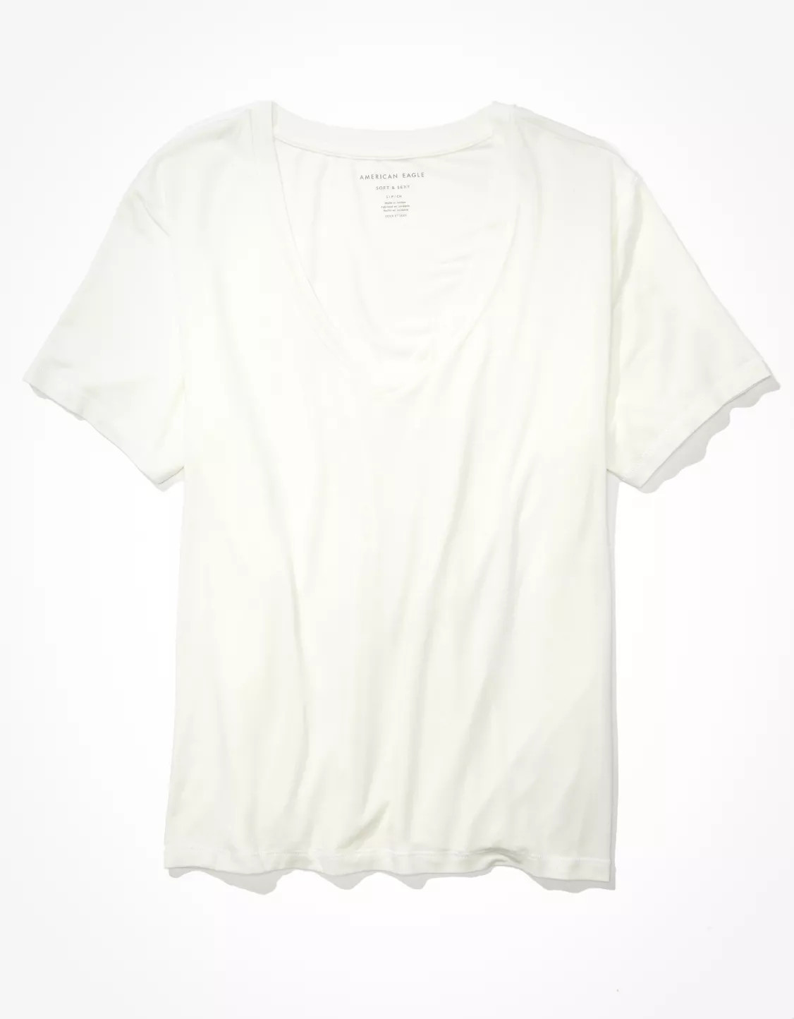 AE Oversized Soft & Sexy V-Neck T-Shirt | American Eagle Outfitters (US & CA)