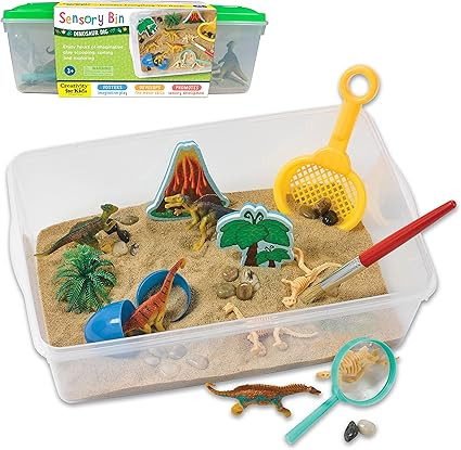 Creativity for Kids Sensory Bin: Dinosaur Dig - Dinosaur Toys for Toddler Boys and Girls | Amazon (US)
