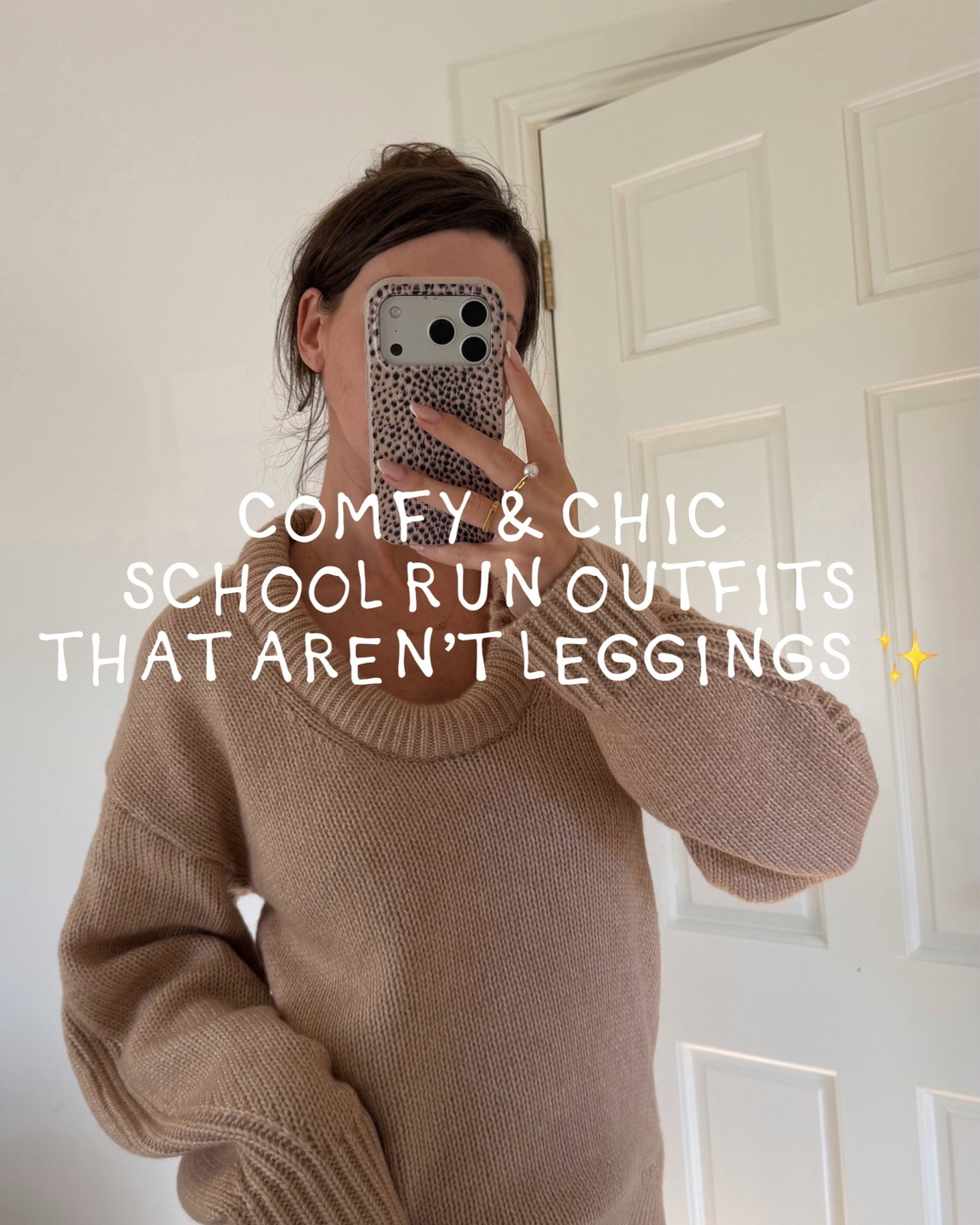 COMFY AND CHIC SCHOOL RUN OUTFITS - NO LEGGINGS IN SIGHT!! Save for later x