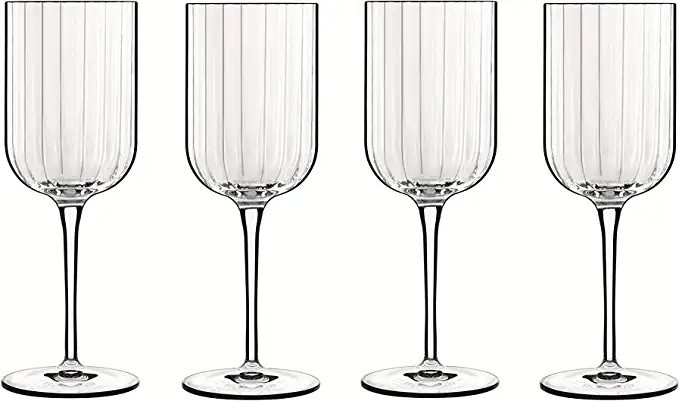Luigi Bormioli 11284/01 Bach 13.5 oz Red Wine Glasses Clear, Set of 4 | Amazon (US)