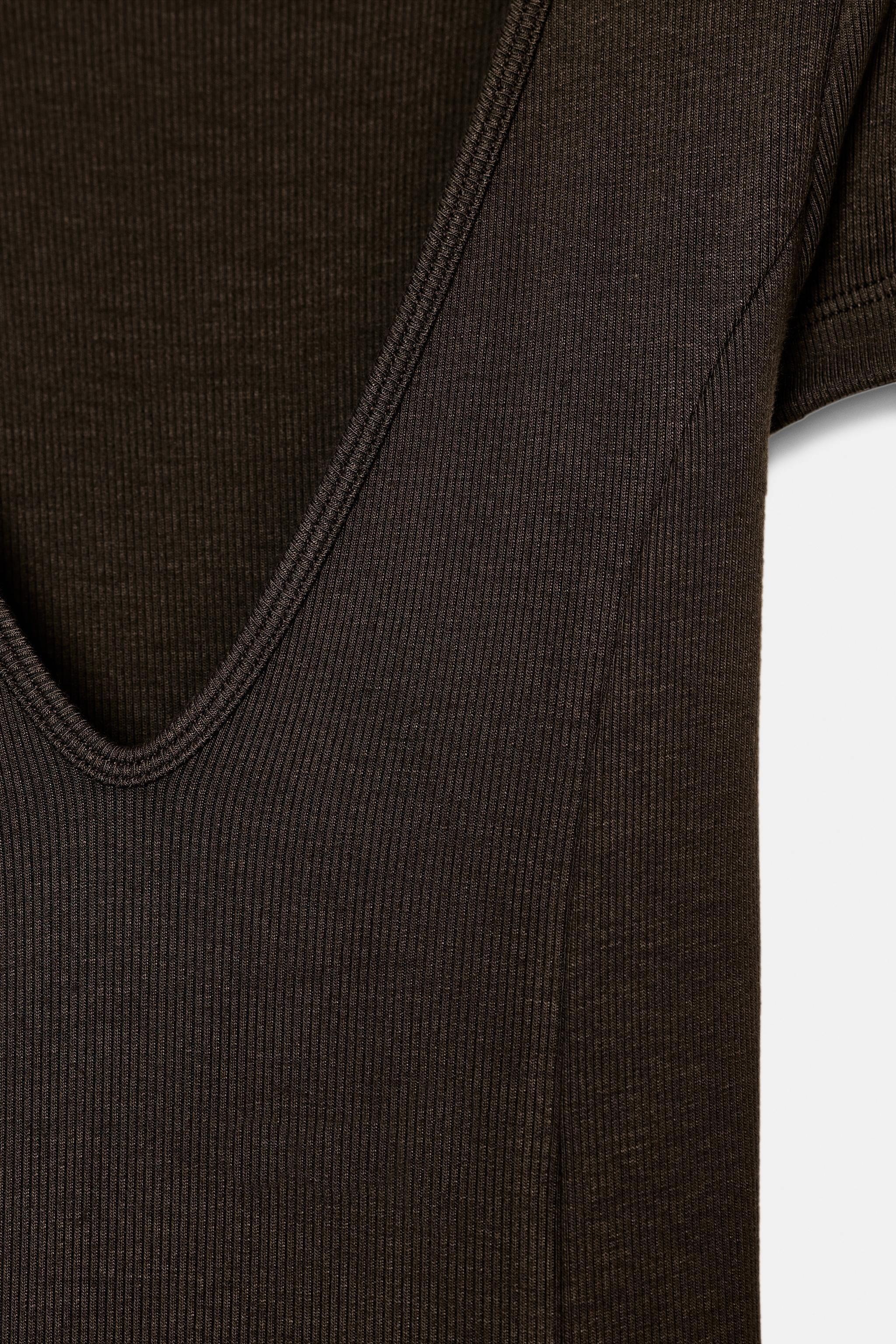 LONG RIBBED DRESS | Zara US