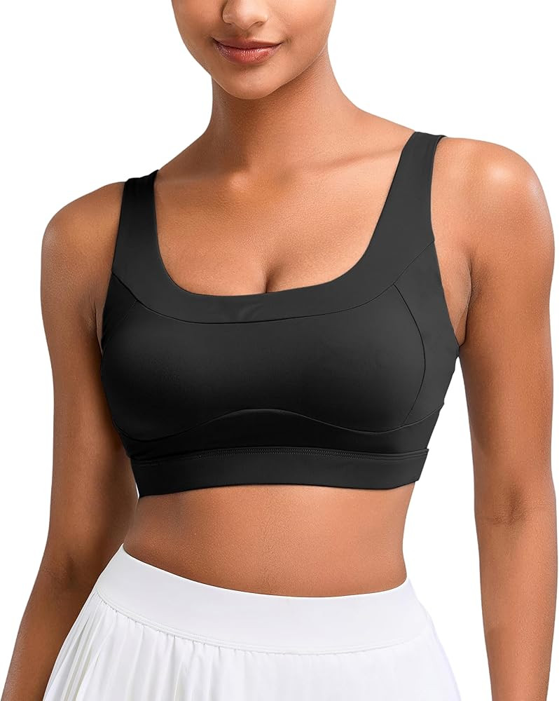 Vorcy High Impact Sports Bras for Women Running Bra Workout Bra U Back Sports Bra Scoop Neck Padd... | Amazon (US)