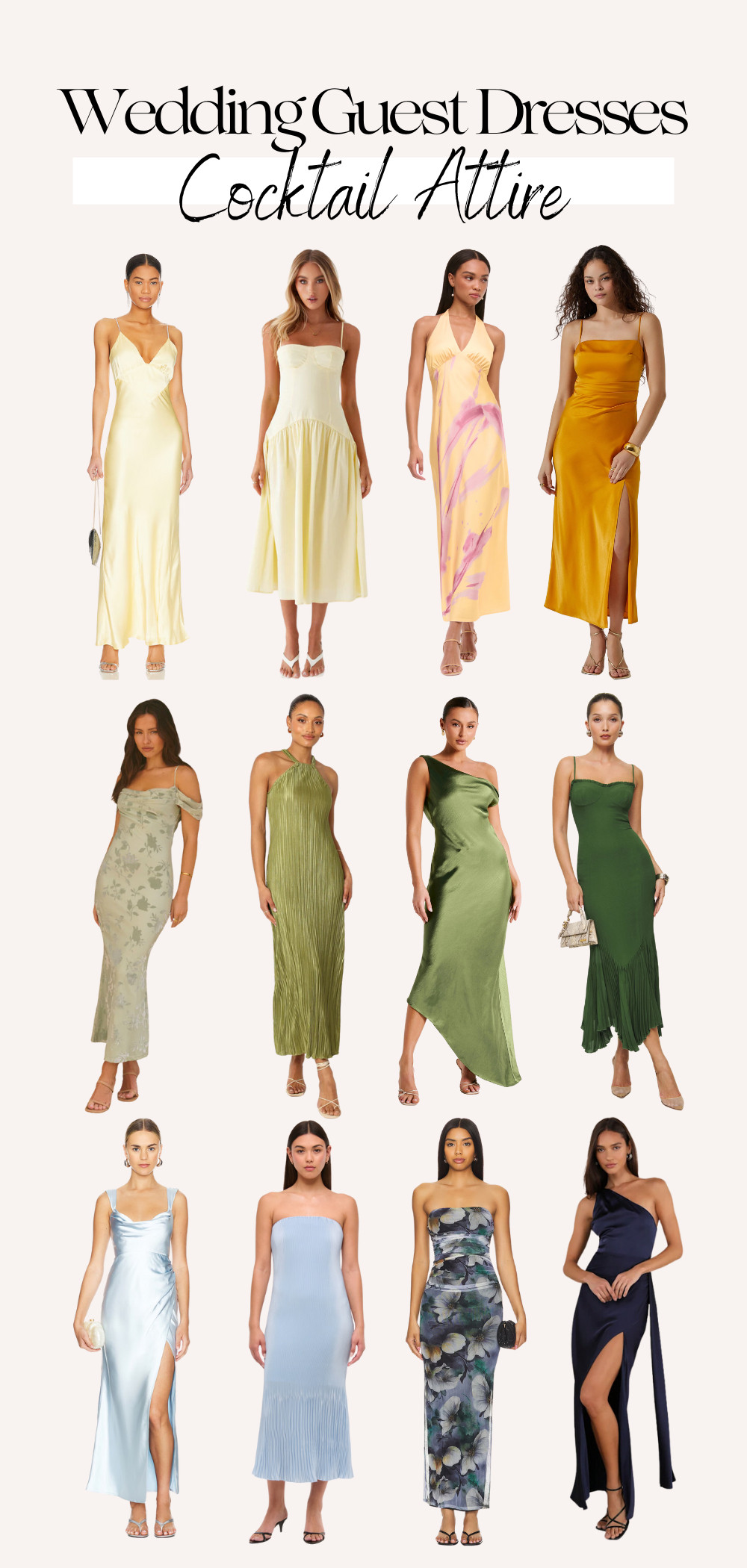 Whether you're attending a spring garden wedding or a glamorous evening affair, find the perfect dress to look effortlessly elegant. 

 #LTKStyleTip #LTKWedding