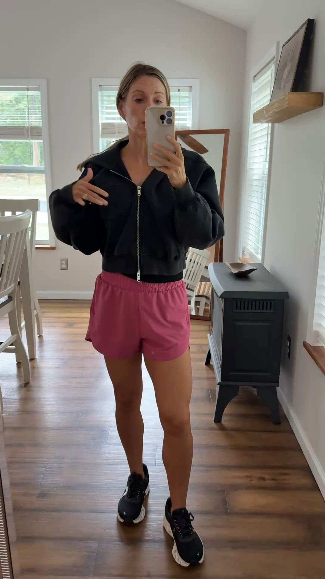 Abercrombie jacket, Abercrombie sweatshirt , workout shorts

#LTKActive #LTKSaleAlert #LTKSeasonal