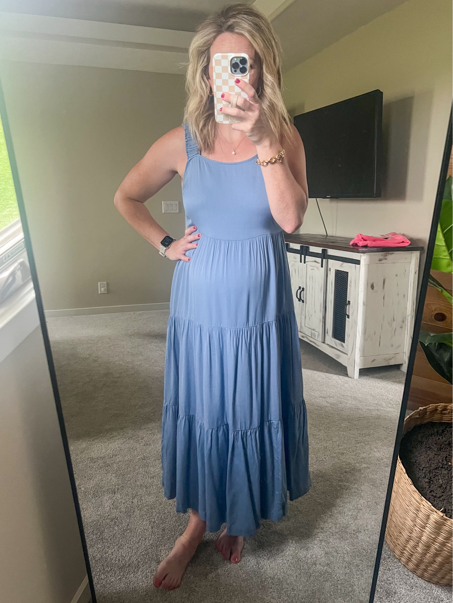 Amazon bump friendly dress 
32 weeks pregnant 

#LTKBump