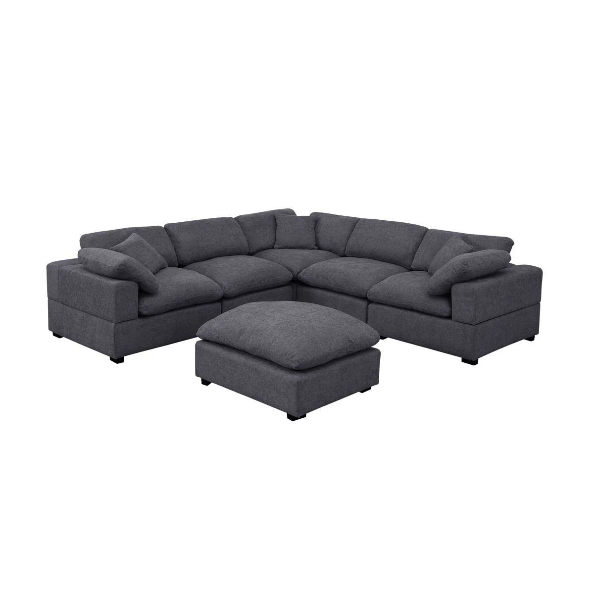 Wartow 6-Piece Upholstered Corner Sectional with Reversible Cushions | Wayfair North America