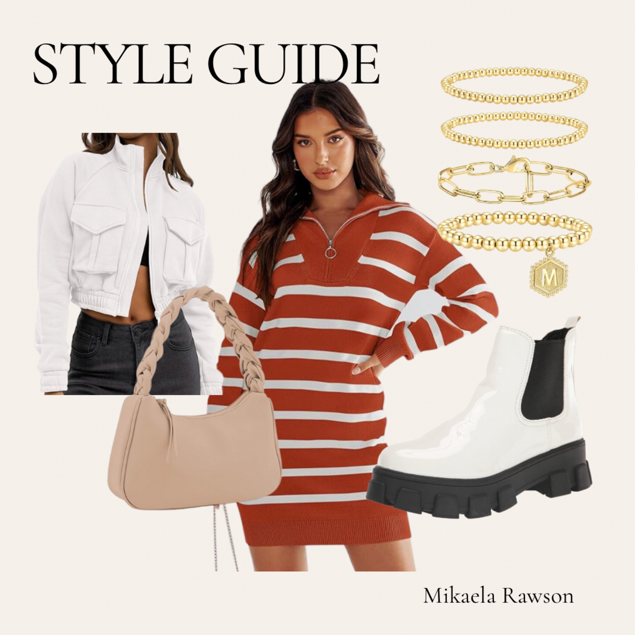 STYLE GUIDE by Mik 

Fall outfit inspo. Fall idea. Cozy sweater dress. Orange hall outfit. Amazon finds. Affordable outfit idea. White cropped jacket. Gold bracelet stack   

#LTKmidsize #LTKbeauty #LTKSeasonal