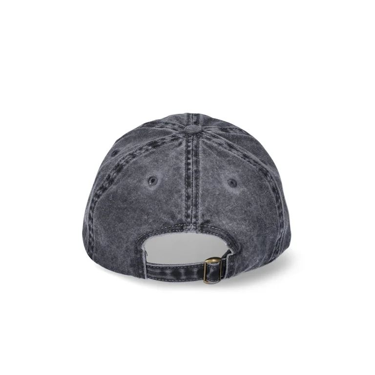 Time and Tru Women's Washed Cotton Twill Baseball Hat, Black Soot | Walmart (US)