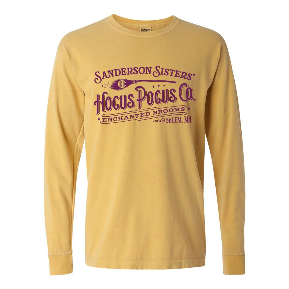 Monogrammed 'Hocus Pocus Co.' Long Sleeve T-Shirt | United Monograms