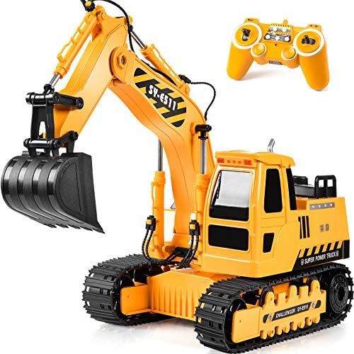 DOUBLE E Remote Control Excavator RC Toy 1:20 RC Excavator Toy 3 Separate Motors Construction Tra... | Amazon (US)