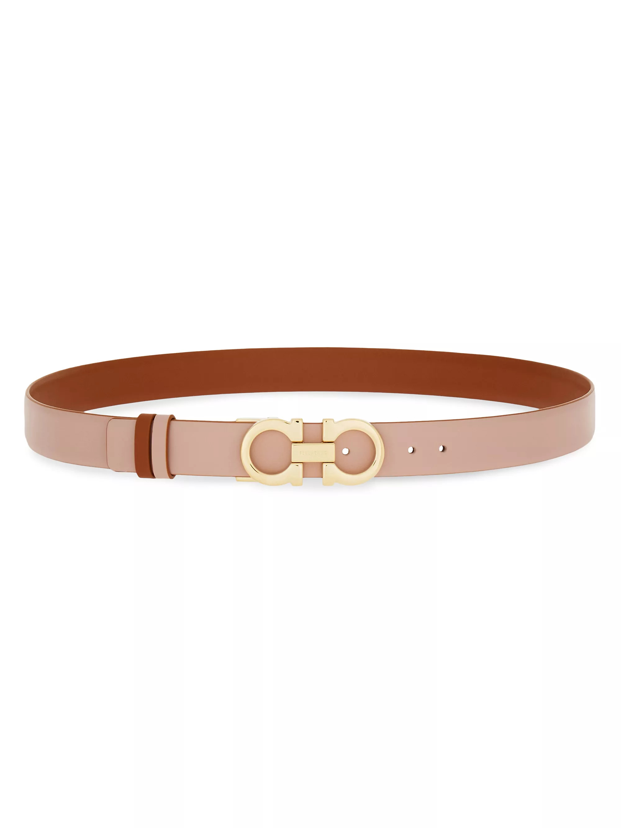 Gancini Reversible & Adjustable Cut-to-Size Leather Belt | Saks Fifth Avenue