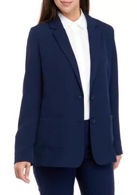 THE LIMITED Women's Unrestricted Blazer, Navy Blue, 14 | Belk