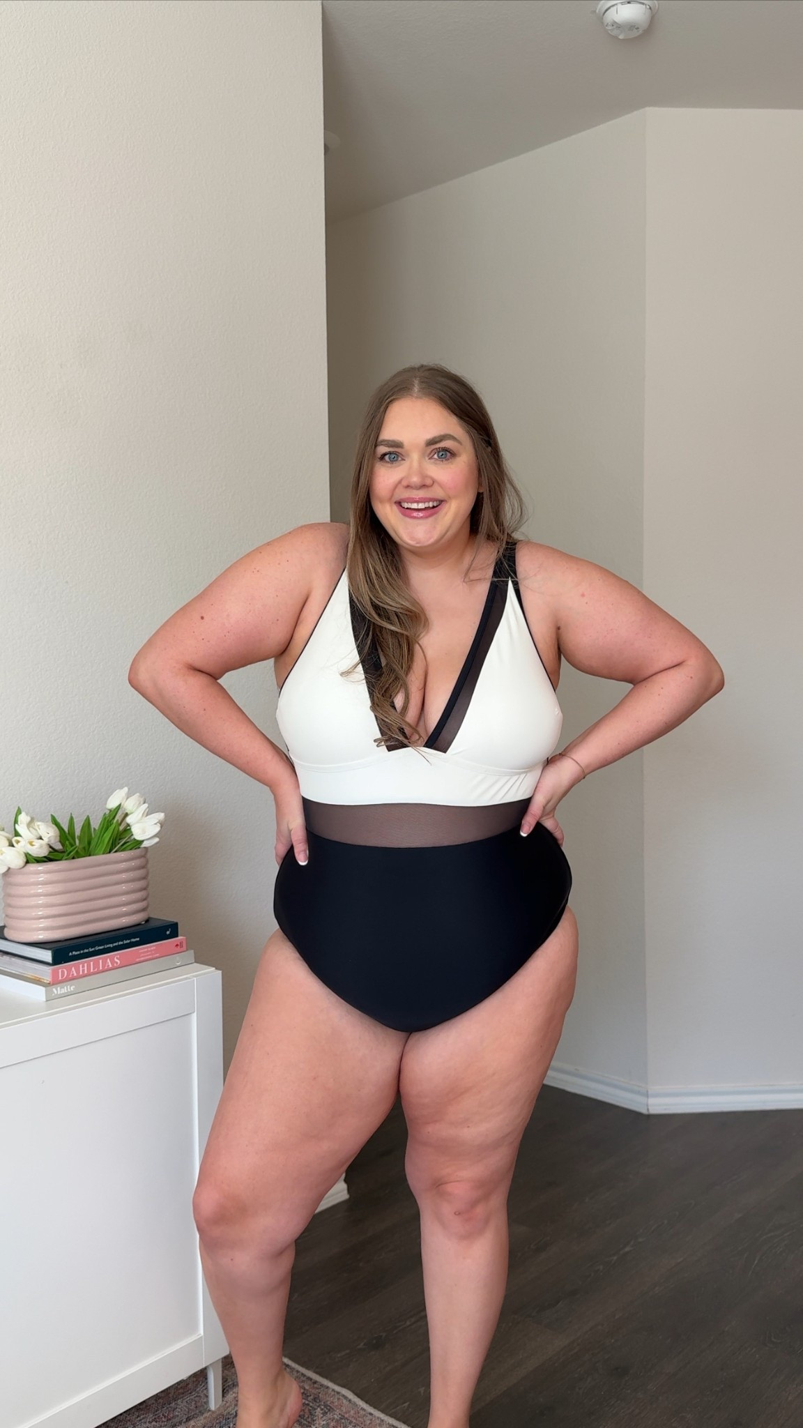 Amazon plus size one piece swimsuit wearing xxl 

#LTKPlusSize #LTKSwim