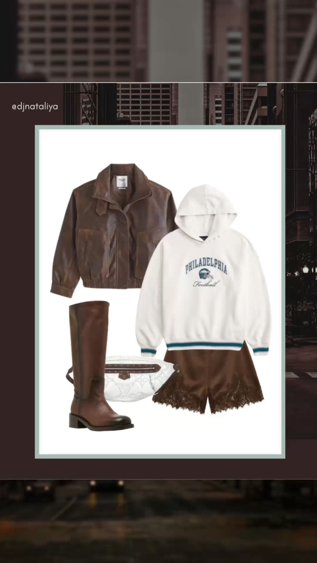 Fall outfits 2026
Lace trim shorts outfit 
Brown leather jacket outfit 
Brown boots outfit

#LTKfitnessgoals #LTKTravel #LTKootd