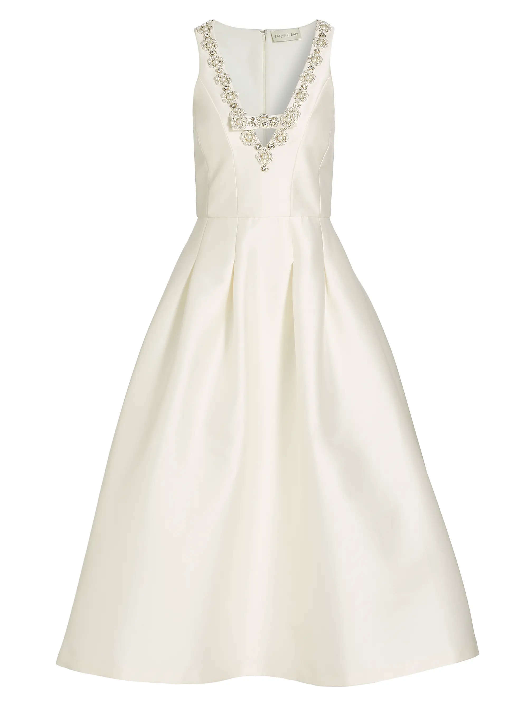 Millie Beaded Mikado Dress | Saks Fifth Avenue