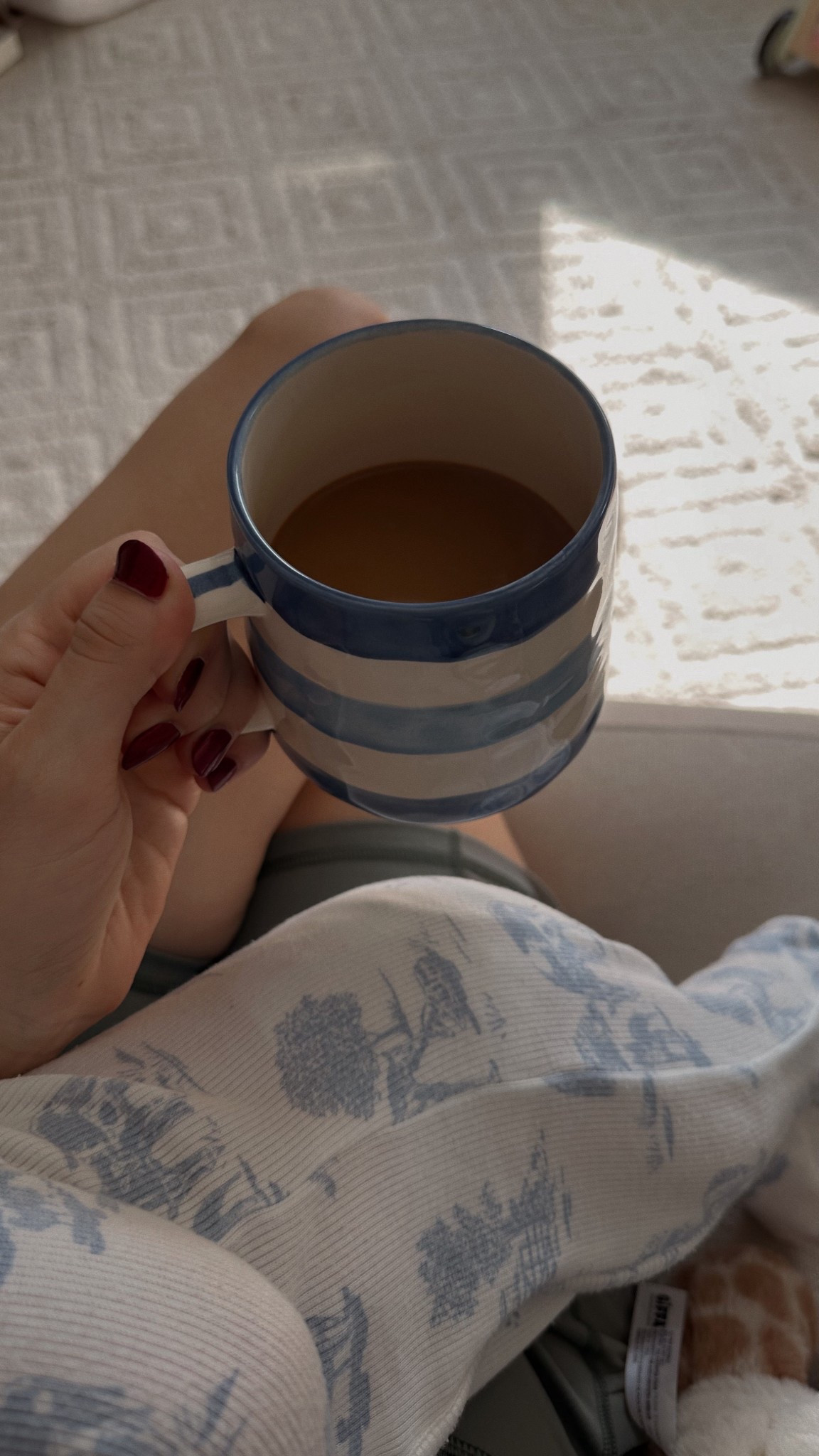 Favorite spot, mug, and jammies 👌🏼

#LTKBaby #LTKFamily