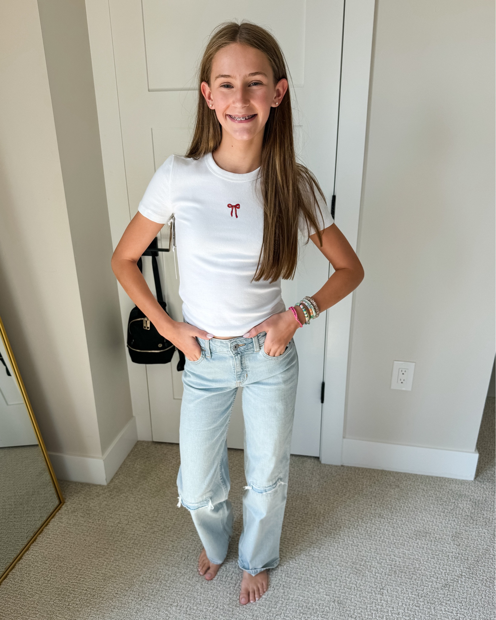Tween back to school outfit // wearing 2XS in top 11/12 long in jeans  

Back to School tween outfit jeans outfit middle school girl outfit Abercrombie kids Aritzia TheRecruiterMom

#LTKFamily #LTKBacktoSchool #LTKKids