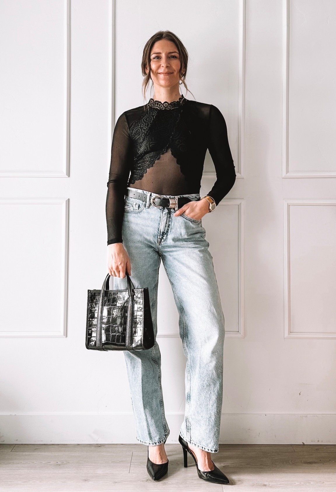 Valentine’s Day outfit details 💕
Black lace top styled with classic denim for an easy, chic look.

#LTKgrwm #LTKootd #LTKSeasonal