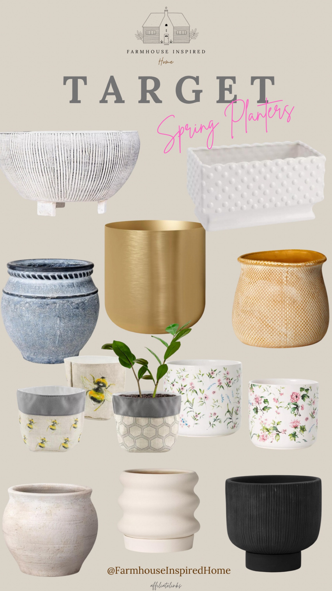 Spring is creation whether outdoors or indoors. These beautiful planters will enhance your home and bring in the Spring in your green thumb! #farmhouseplanters #farmhousegarden #farmhousecolors #farmhousecharm #farmhouseinspired #farmhousespring

#LTKhome #LTKSeasonal #LTKGiftGuide