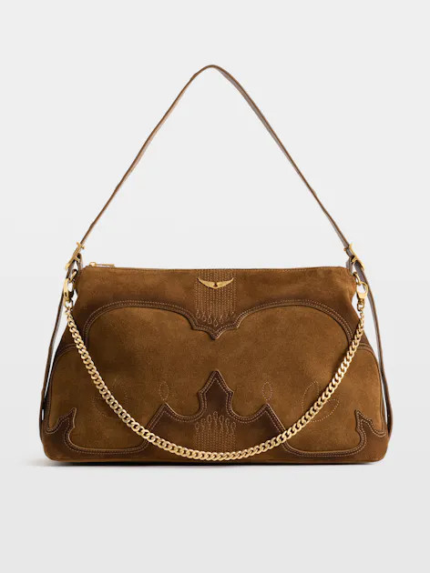 Sac Bandouli\u00e8re en Cuir Su\u00e9d\u00e9 Cognac pour Femme | Zadig&Voltaire | Zadig & Voltaire (FR)