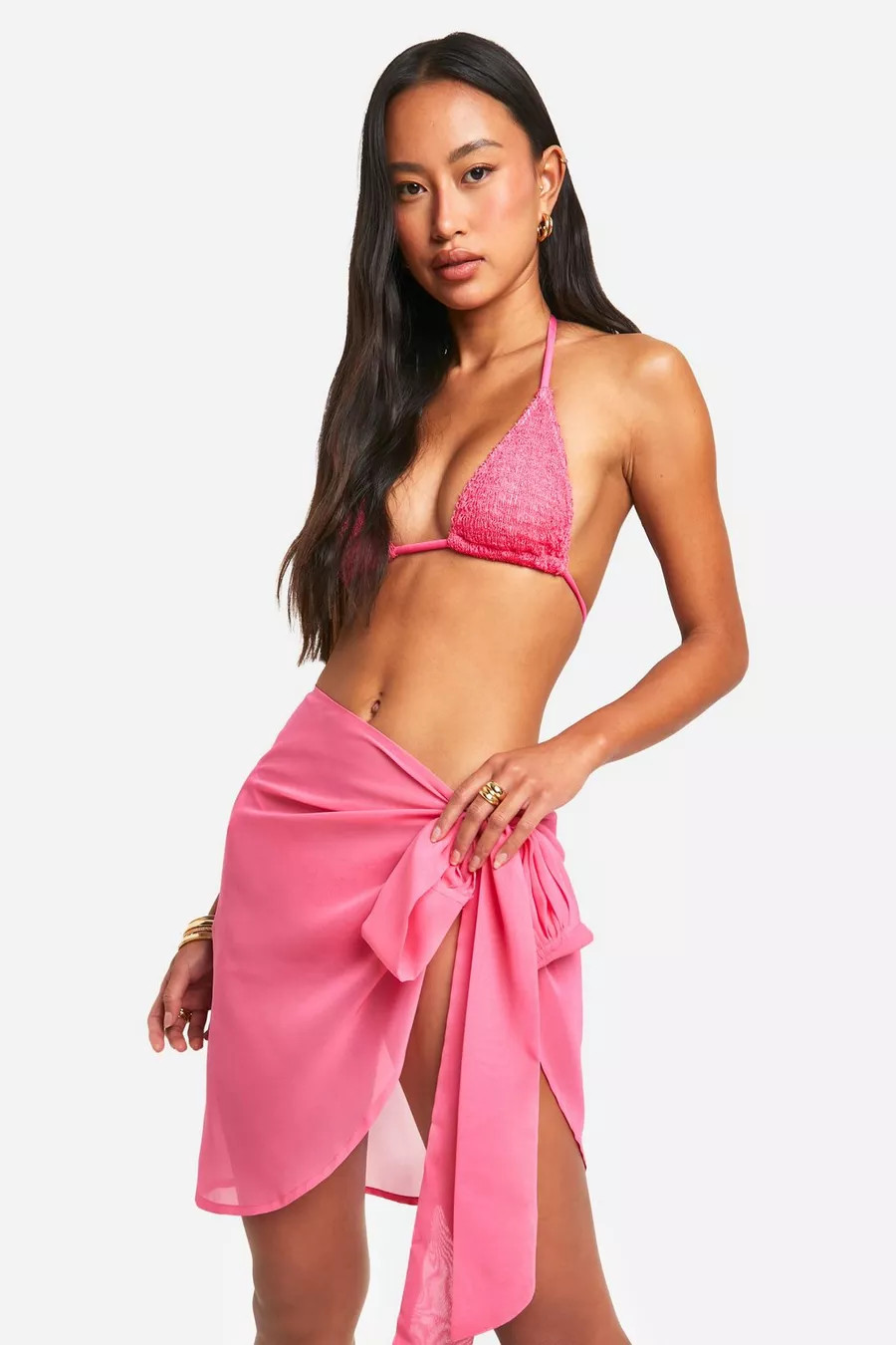Tie Beach Mini Sarong | boohoo (US & Canada)