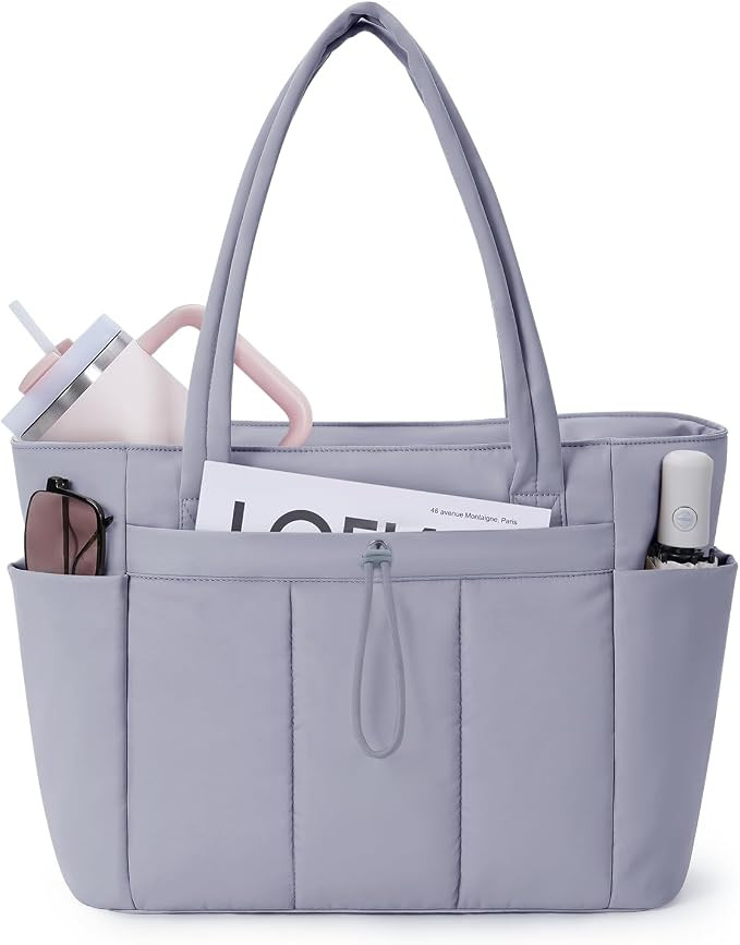 Tote Bag for Women, Puffy Handbags for Work, Travel, Nurse | Amazon (US)