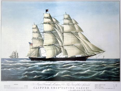 Clipper Ship Flying Cloud, 1851-1907 | Art.com