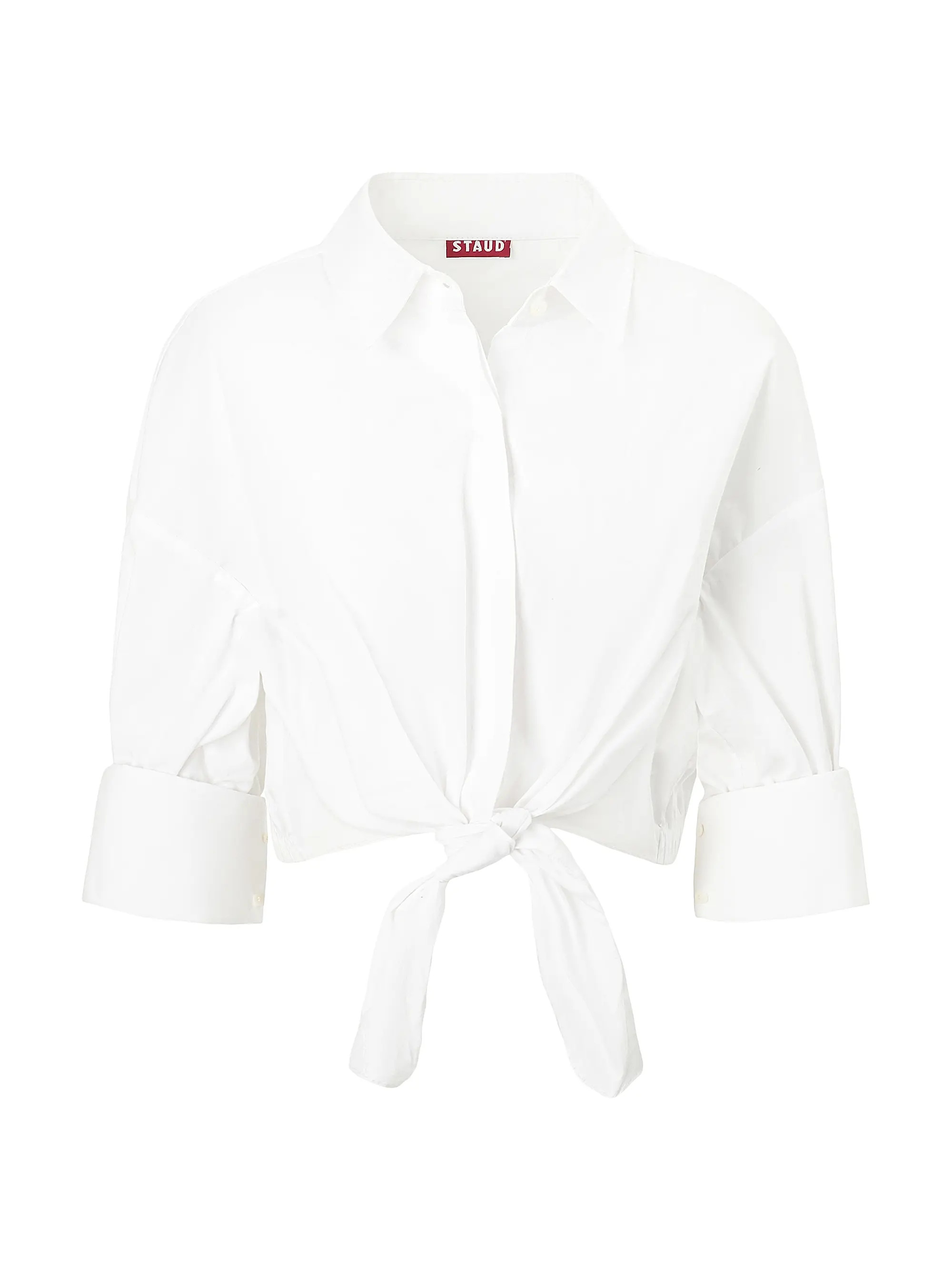 Lisa Poplin Tie Crop Shirt | Saks Fifth Avenue