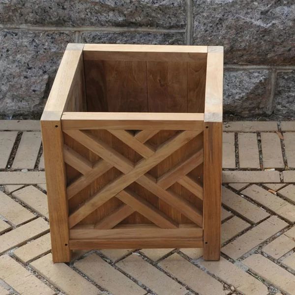 Chippendale Teak Planter Box | Wayfair North America