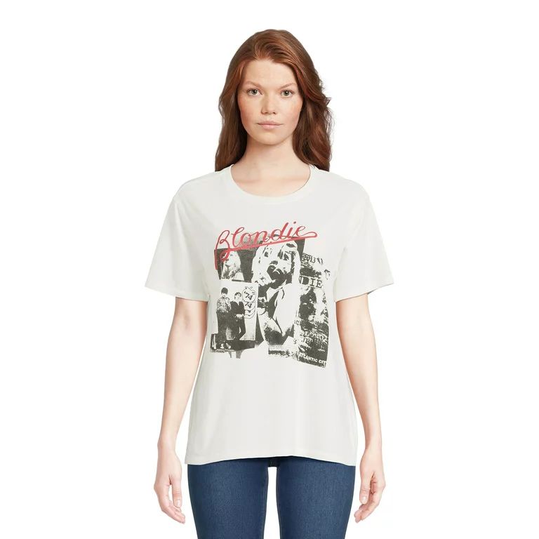 Time and Tru Women’s Jersey Blondie Graphic Band T-Shirt | Walmart (US)