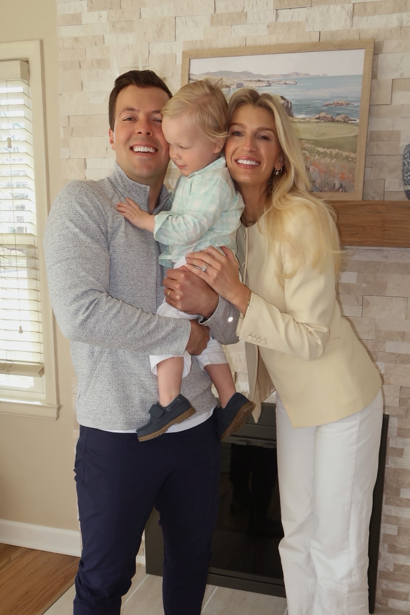 Spring outfits mom and baby 
Abercrombie outfit 
My blazer is last years outfit linking similar styles 
27 long in jeans 
One year old outfit the children’s place 

#LTKootd #LTKKids #LTKTall