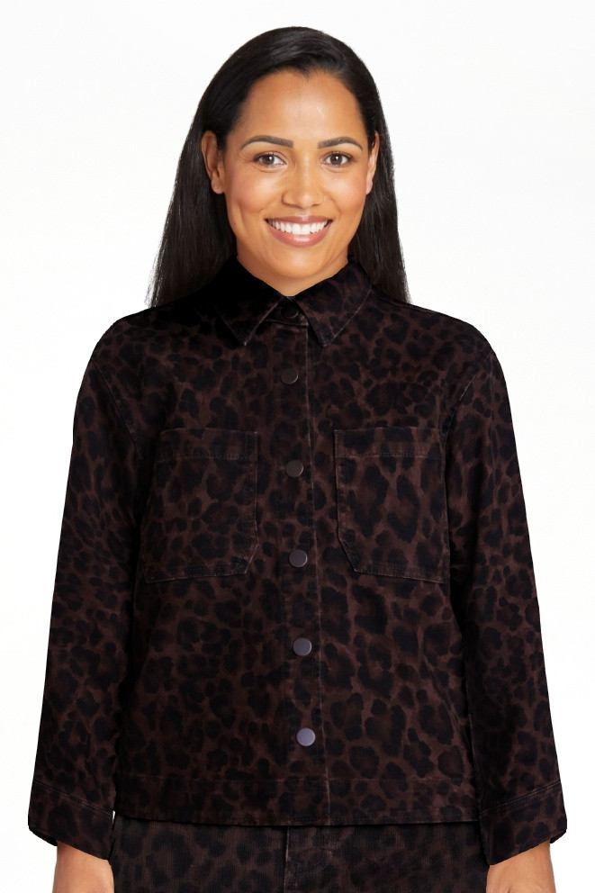 Scenario Women's Faux Leopard Print Jacket, Sizes XS-XXXL | Walmart (US)