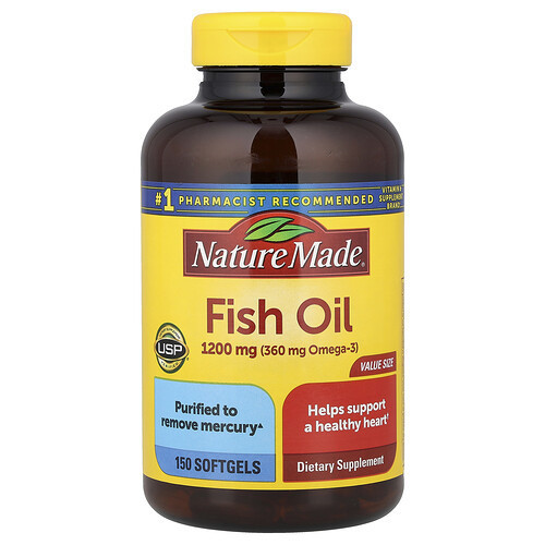 Nature Made, Fish Oil, 1,200 mg, 150 Softgels | iHerb