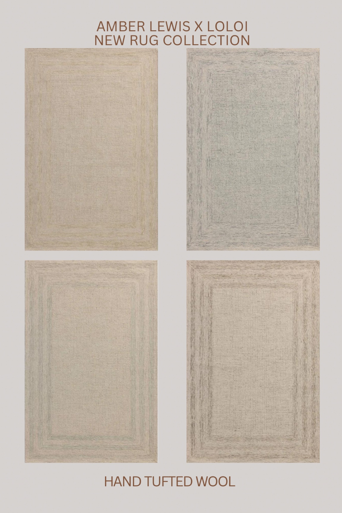 Stunning new Amber Lewis x Loloi hand tufted wool rugs!!!!! 😍😍😍

#LTKHome #LTKSaleAlert #LTKStyleTip