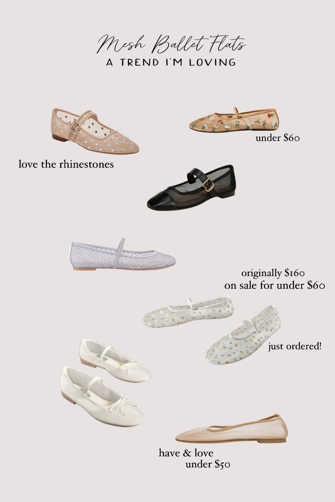 Mesh Ballet Flats - my current favorite shoe trend! 

Found some cute styles & good sales! 

#LTKStyleTip #LTKShoeCrush #LTKSummerSales