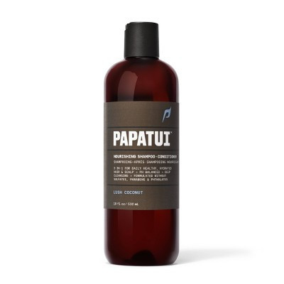 Papatui Men's Paraben-Free and Sulfate-Free Clean Hair and Scalp 2-in-1 Shampoo and Conditioner - Lush Coconut - 18 fl oz | Target