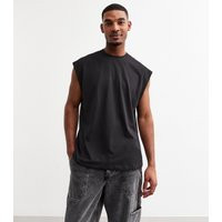 Men's Black Oversized Tank Vest New Look | New Look (UK)