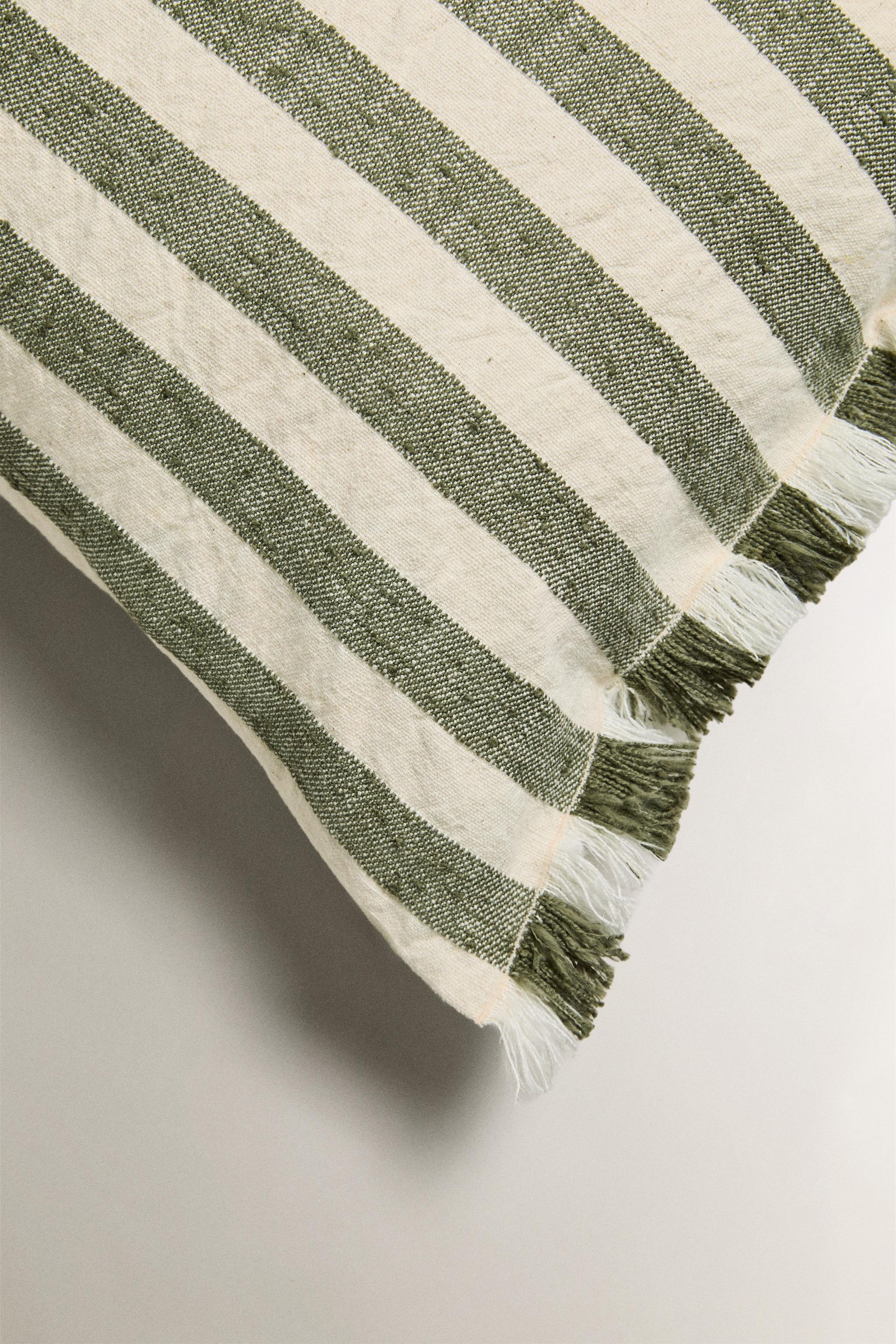 STRIPED THROW PILLOW COVER | Zara US