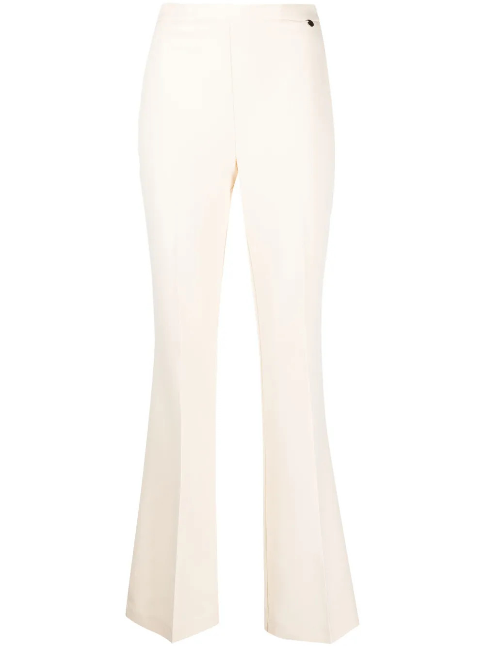 LIU JO Flared Stretch Trousers | Neutrals | FARFETCH UK | Farfetch Global