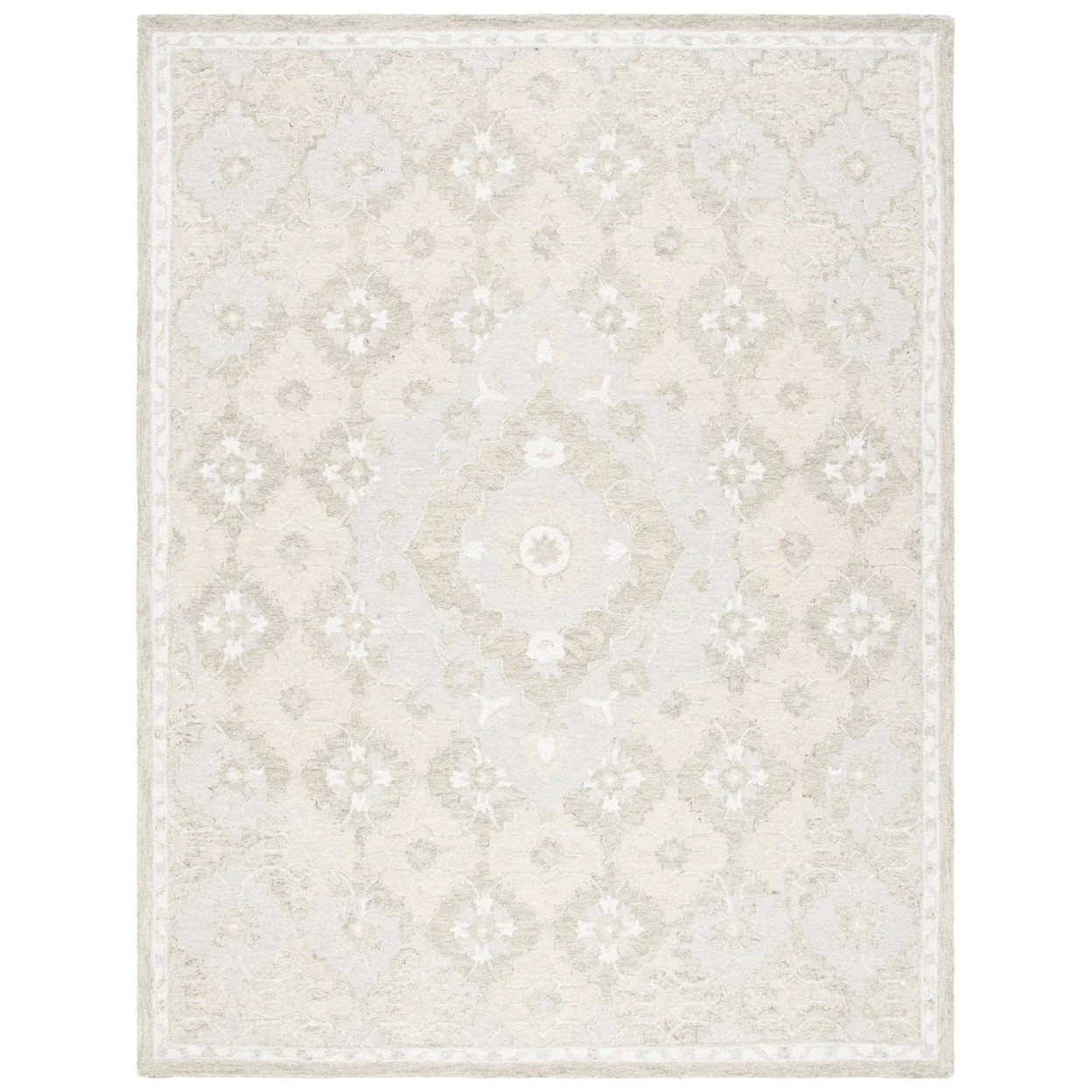 Safavieh SAFAVIEH Micro-Loop MLP377B Handmade Beige / Grey Rug | Walmart (US)