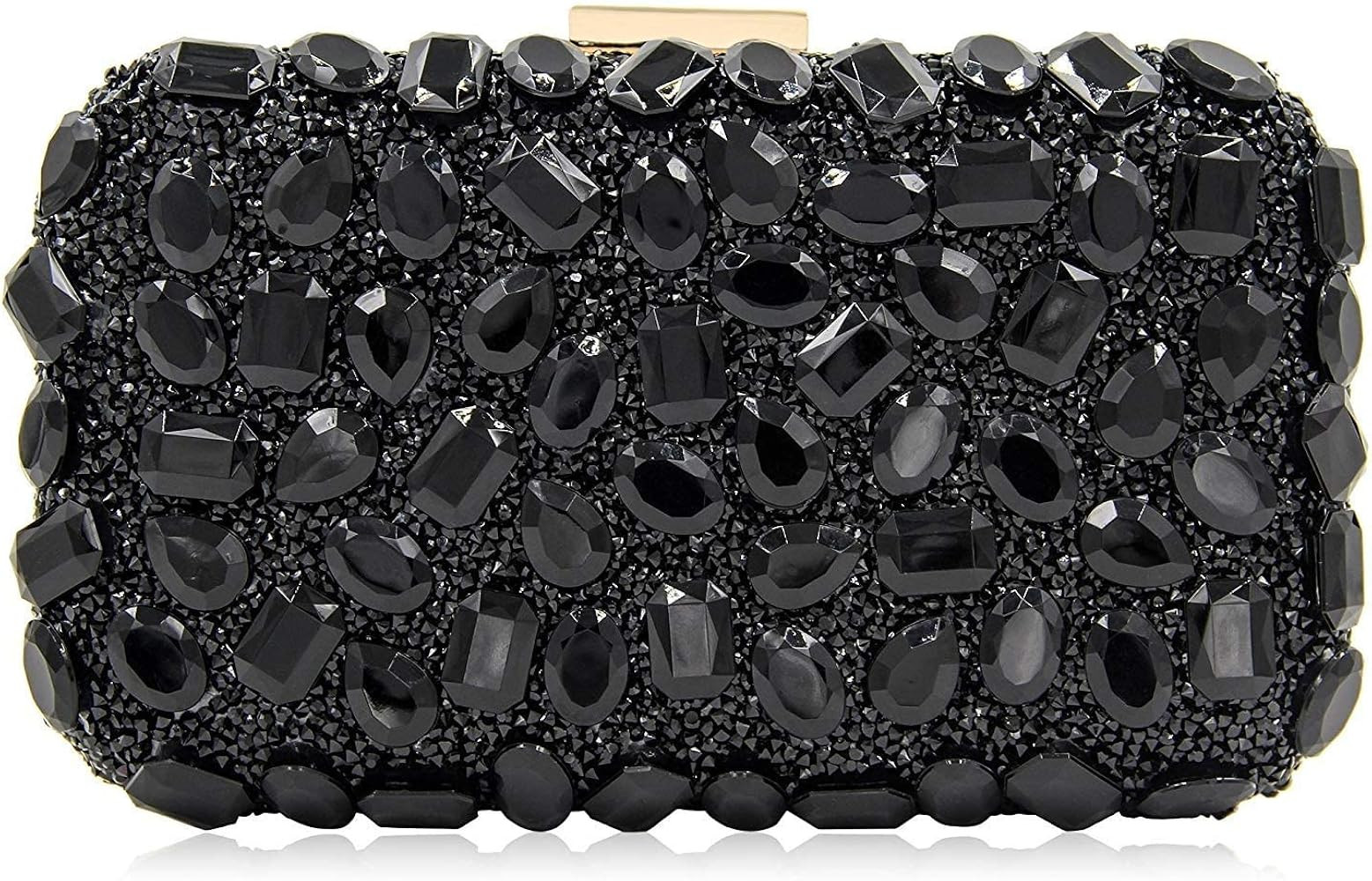 Milisente Clutch Purses For Women, Crystal Clutches Evening Bags Gemstone Clutch Purse For Weddin... | Amazon (US)