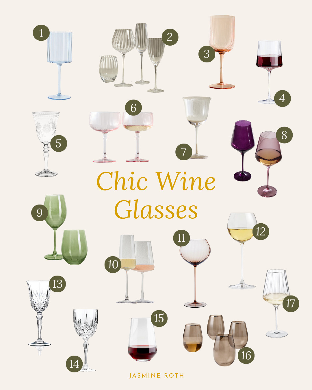 Dinner Party Chic Wine Glasses 

 #LTKU #LTKHome #LTKParties