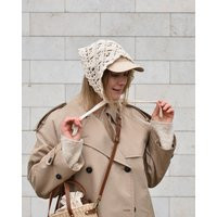 Handmade Crochet Bandana For Women, Triangle Head Scarf, Boho Lightweight Summer Headband, Cotton Hair Accessory, Gift Her, Beach Clothing | Etsy (US)