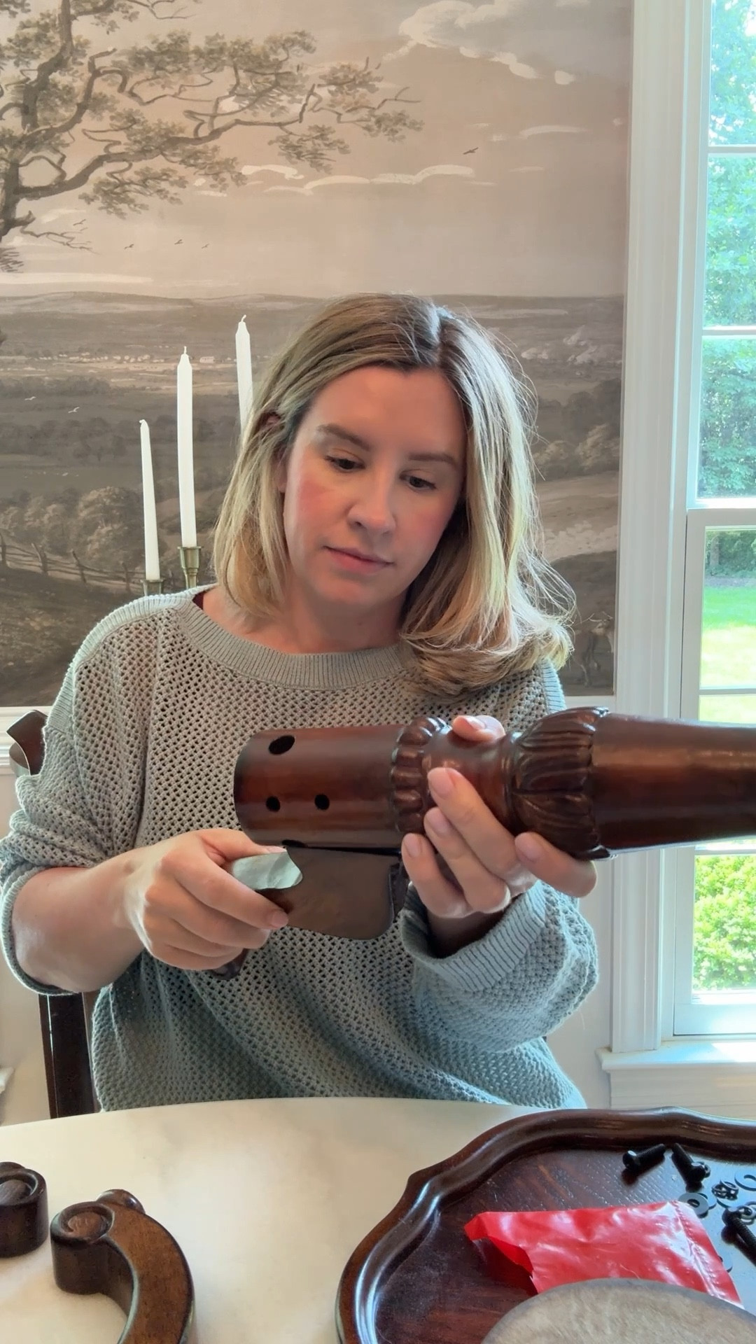 I’m always on the hunt for pieces that feel classic and comfortable—and lately I’ve added a few new favorites from @Wayfair that check both boxes 💙
This vintage oak plant stand was a quick 10-minute DIY (just a screwdriver needed!) and looks so good with a big fern spilling over the top. It also happens to match my new dining chairs perfectly 👏🏻
You might’ve also spotted my new desk chair in the living room… blue + white stripes, a tailored skirt, tufted back—it’s basically a dream. And yes, I work from it every day.
Last but not least: the Jacqueline lamp! I tried to DIY this style once, but this Wayfair version is way easier—and leans just modern enough to mix in with my traditional pieces.
You can find all these finds (and more) on my LTK ✨ #wayfairpartner #wayfair #classichome

#LTKSaleAlert #LTKHome